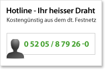 Hotline - Ihr heisser Draht - Kostengünstig aus dem dt. Festnetz